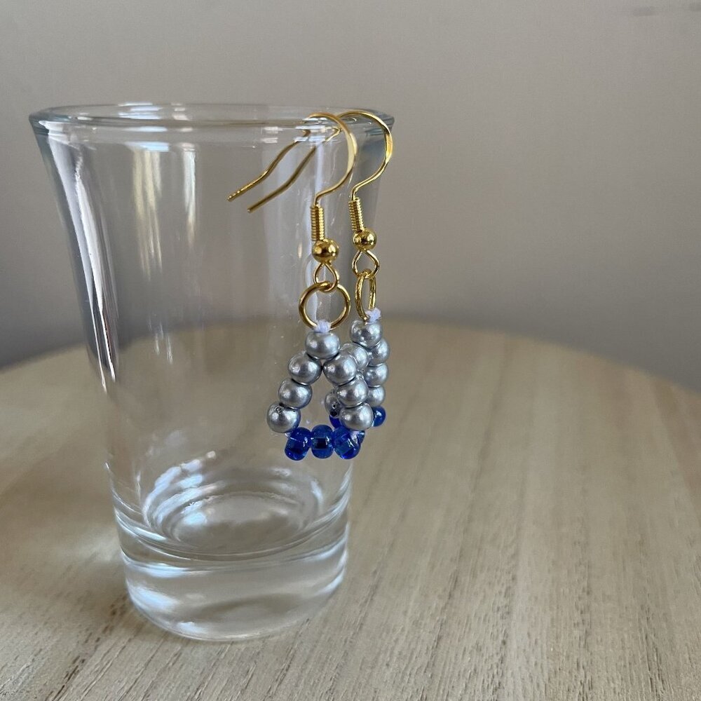 Elaina Beaded Earrings, boho, chic, handmade, casual, gold, silver, delicate, li